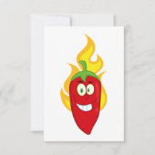 Invitations de poivrons à la flamme (Devant)