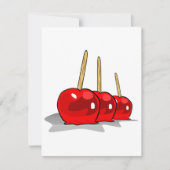 Invitations de pommes candées (Devant)