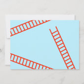 Invitations de pompiers pour 4 ans (Dos)