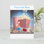 Invitations de pop-corn de cinéma (Debout devant)