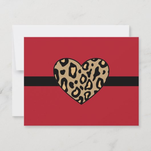 Invitations de Posters de animaux Leopard (Devant)