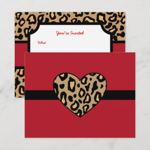 Invitations de Posters de animaux Leopard