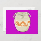 Invitations de pot de vase chinois d'origine perso (Devant / Derrière)