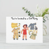 Invitations de poupées papier pour bébés (Debout devant)