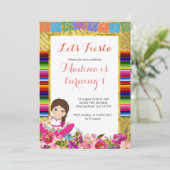 Invitations de première anniversaire de fille mexi (Debout devant)