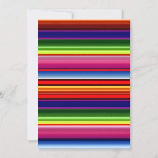 Invitations de première anniversaire de fille mexi (Dos)