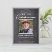 Invitations de première communion | Tableau de bor (Debout devant)