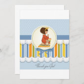 Invitations de prières de petite fille (Devant / Derrière)