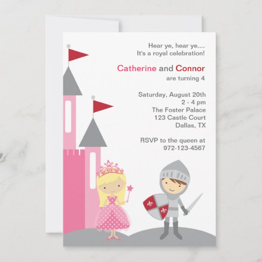 Invitations de princes et de chevaliers (Devant)