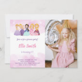 Invitations de Princess Party personnalisables pou (Devant)