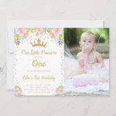 Invitations de Princess Party personnalisables pou (Devant)