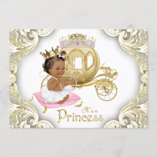 Invitations de princesse baby shower