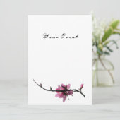 Invitations de printemps zen/flore orientale (Debout devant)