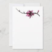 Invitations de printemps zen/flore orientale (Dos)