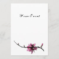 Invitations de printemps zen/flore orientale