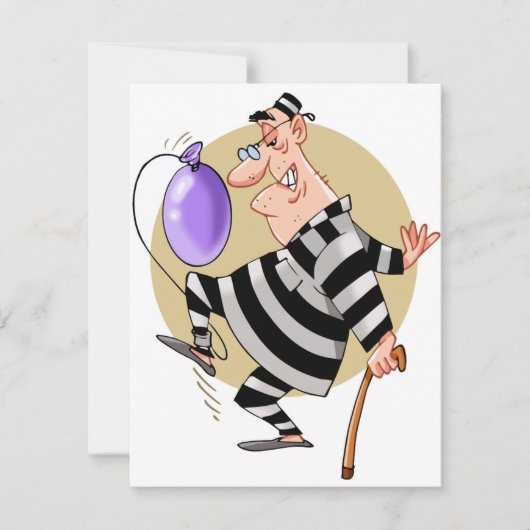 Invitations de prisonnier de bande dessinée (Devant)