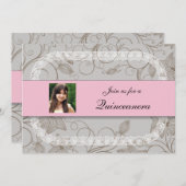 Invitations de Quinceanera (Devant / Derrière)