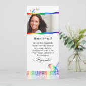 Invitations de Quinceanera dentelle de papillon Ar (Debout devant)