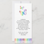 Invitations de Quinceanera dentelle de papillon Ar (Dos)