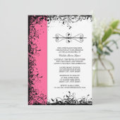 Invitations de Quinceanera rose (Debout devant)