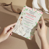 Invitations de Quinceañera - Sage & Blush Floral G