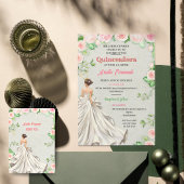 Invitations de Quinceañera - Sage & Blush Floral G