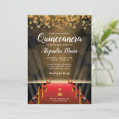 Invitations de Quinceanera, tapis rouge Hollywood (Debout devant)