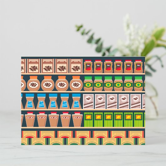 Invitations de rayons de supermarché