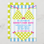 Invitations de réception au bord de la piscine de (Devant / Derrière)