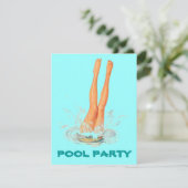 Invitations de réception au bord de la piscine de (Debout devant)