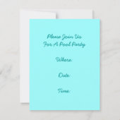 Invitations de réception au bord de la piscine de (Dos)