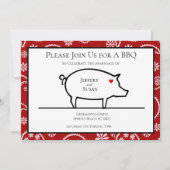 Invitations de réception BBQ (Devant)