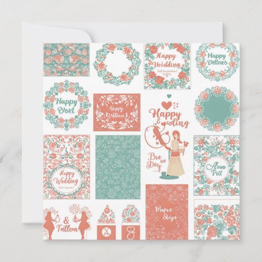 Invitations de réception de mariage (Devant)