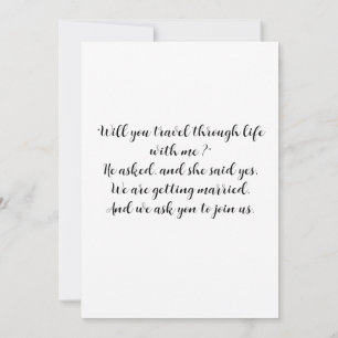 Invitations de réception de mariage