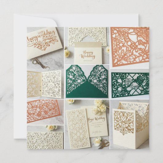 Invitations de réception de mariage (Devant)