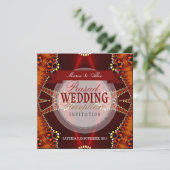 Invitations de réception de mariage bohème de Boll (Debout devant)