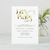 Invitations De Réception De Mariage Simple (Debout devant)