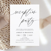 Invitations de réception rustique