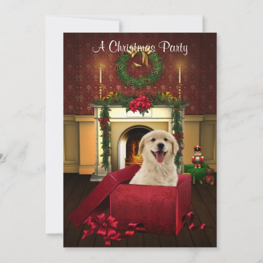 Invitations de Red Present Puppy (Devant)