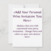 Invitations de Red Wine Beach Party ou Invitations (Dos)