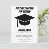 invitations de remise de diplômes modernes et tend (Debout devant)