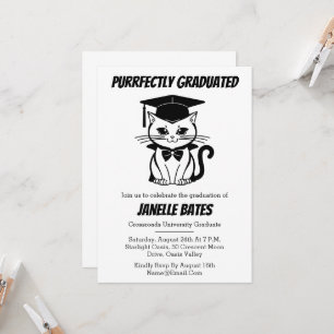 invitations de remise de diplômes modernes et tend