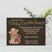 Invitations de remplacement de cookies de Noël (Debout devant)