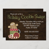 Invitations de remplacement de cookies de Noël (Devant / Derrière)