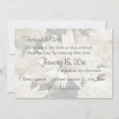 Invitations de renouvellement de l'annonce du Mari (Dos)