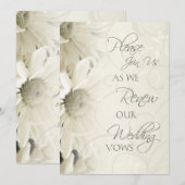 Invitations de renouvellement de l'annonce du Mari (Devant / Derrière)