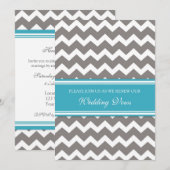 Invitations de renouvellement de l'Mariage Vow Tur (Devant / Derrière)