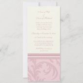 Invitations de renouvellement de Vow Cream et Mari (Dos)