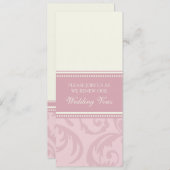 Invitations de renouvellement de Vow Cream et Mari (Devant / Derrière)