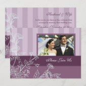 Invitations De Renouvellement De Vow De Mariage De (Devant / Derrière)